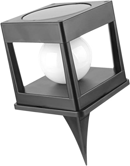 Solar LED Cube Light Post