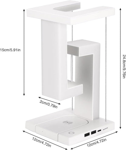 USB Dimmable Night Light with Wireless Charging