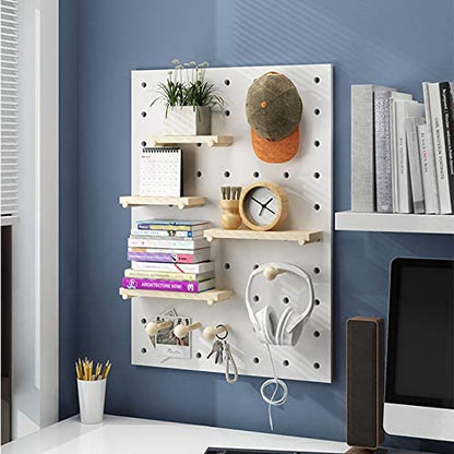 Pegboard Storage Shelf With sticker Pegs