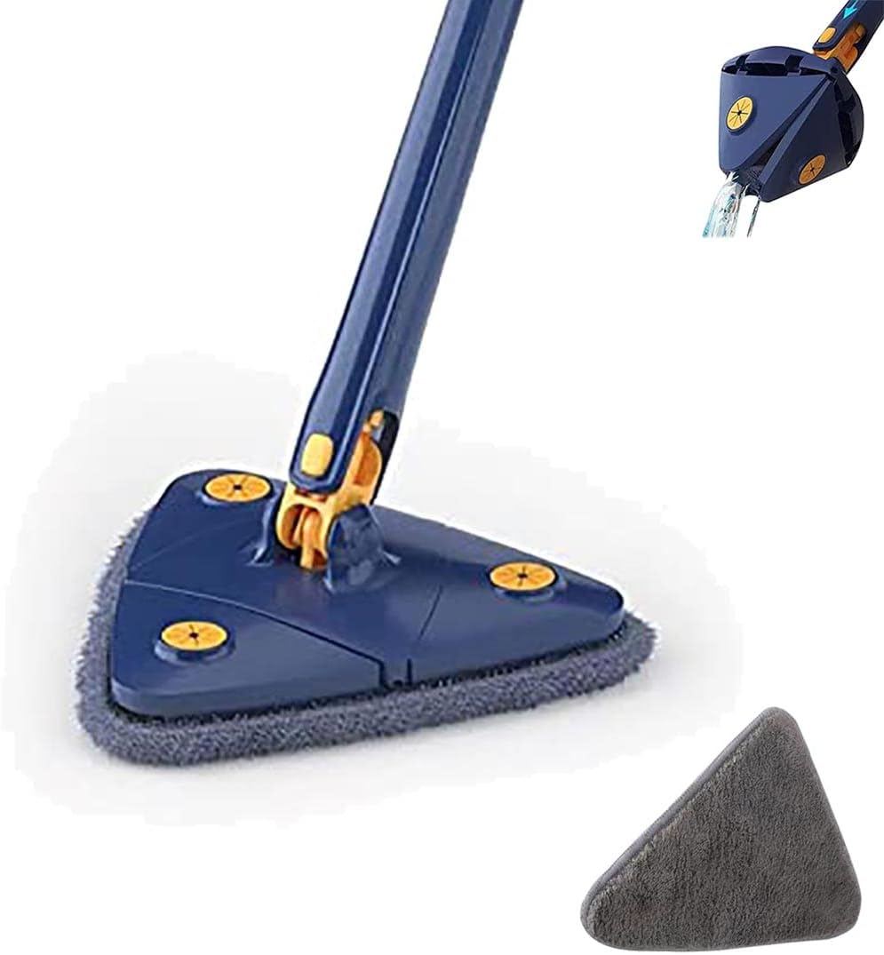 Triangle Shaped 360° Rotatable Adjustable Cleaning Mop