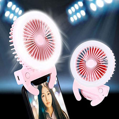 Selfie Phone Camera Ring Light Fan