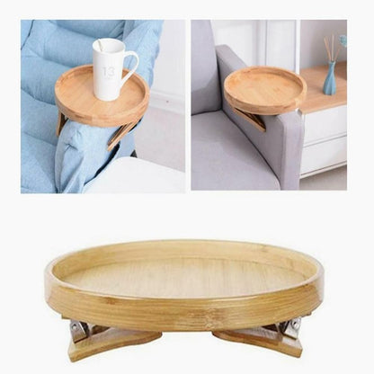 Wooden Home Clip On Couch Tray