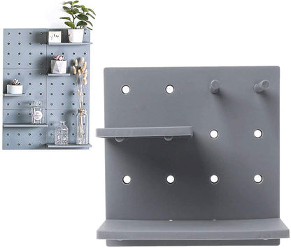 Pegboard Storage Shelf With sticker Pegs