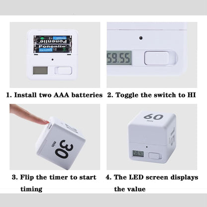 Sensor Flip Cube Timer