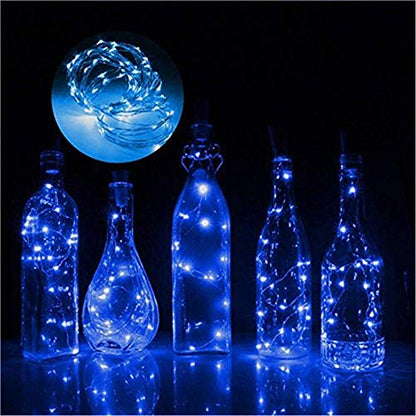 Wine Bottle Cork Stopper LED Fairy Lights -  8 Pack