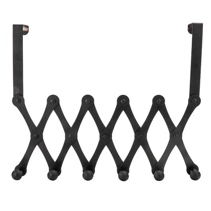 Over-The-Door Hook – Foldable Coat Rack, Heavy-Duty Stainless Steel 6 Hooks