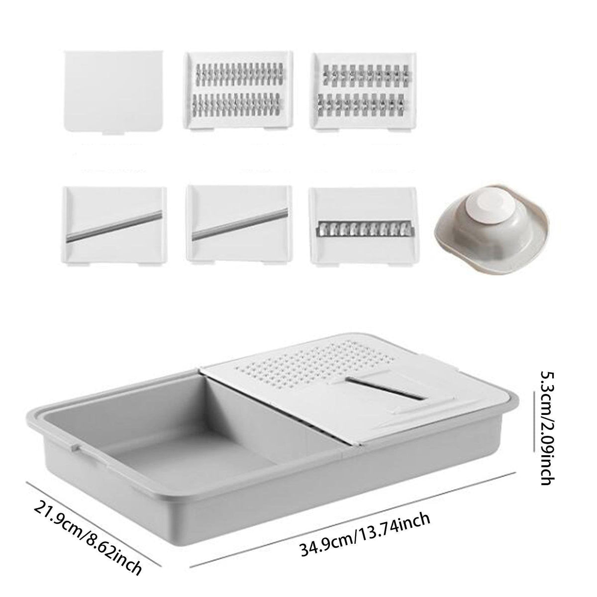 8‑Piece Multifunctional Vegetable Chopper