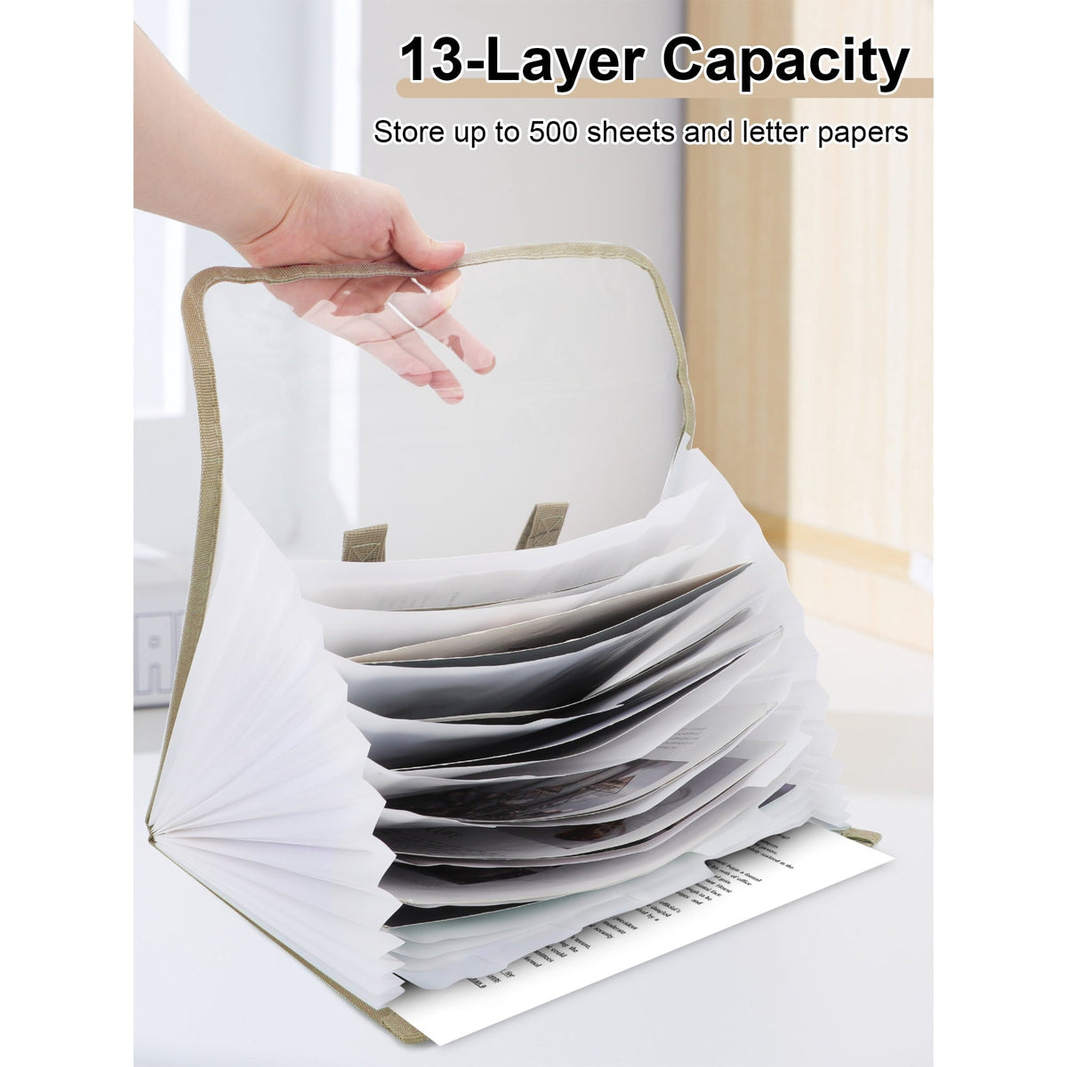 Transparent 13 Pocket A4 Carry Case