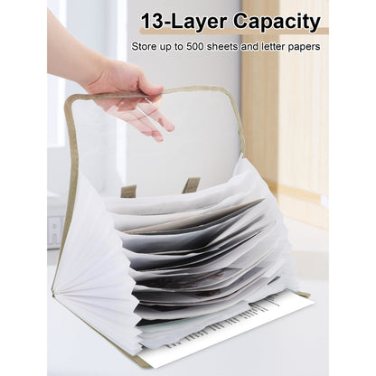 Transparent 13 Pocket A4 Carry Case
