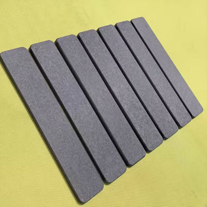 Non-Slip Absorbent Diatomite Stone Bath Mat - White