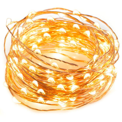 10M Copper Solar fairy Light -Warm white