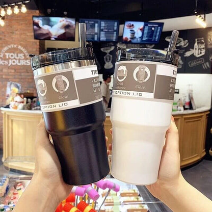 DualSip 600ml Double Wall Travel Tumbler