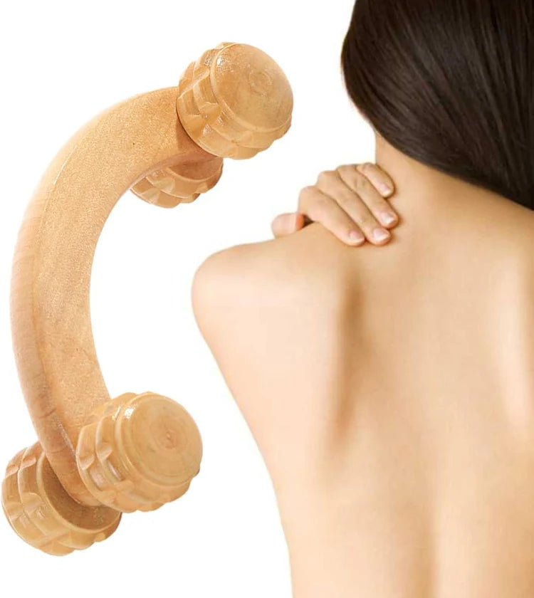 Gua Sha Anti-Cellulite Massage Roller - 4 Wheel Body Sculpting Tool
