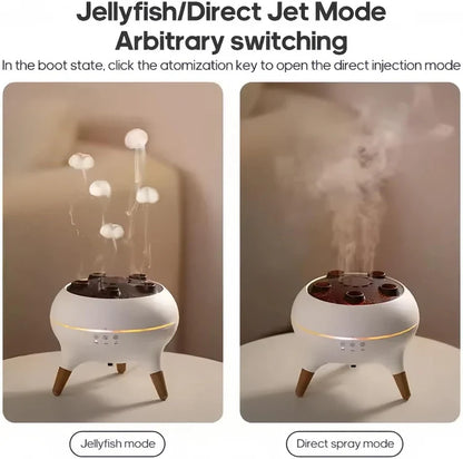2-in-1 Jellyfish Cloud Humidifier Essential Oil Diffuser