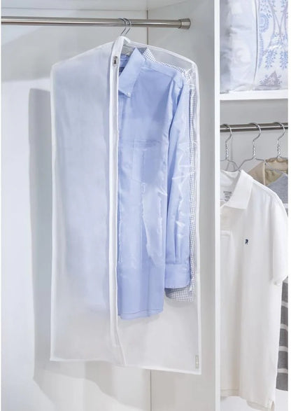 Lightweight Clear Full Zipper Garment Bags - 5 Pack