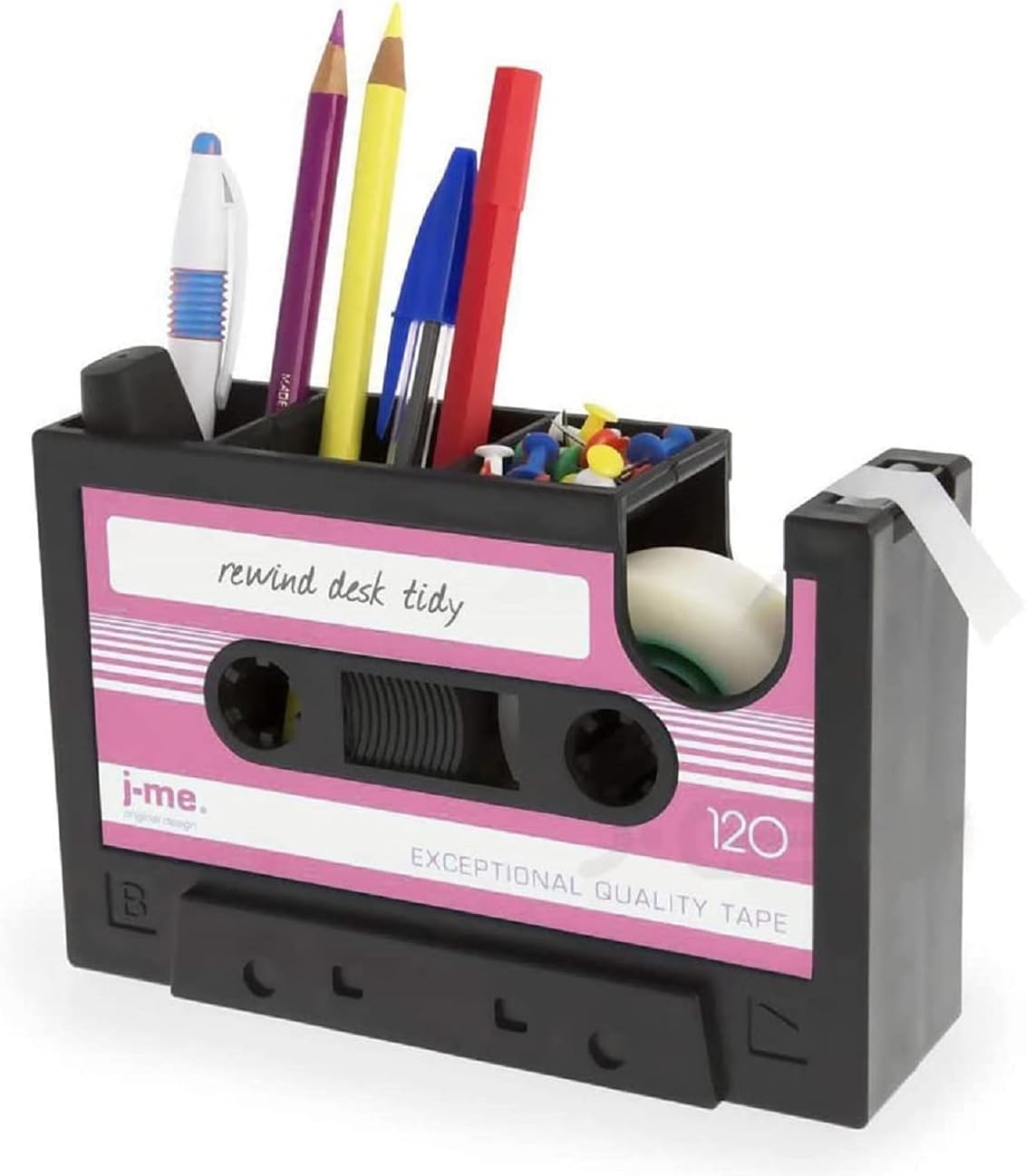 Retro Cassette Tape Dispenser Stationery Holder
