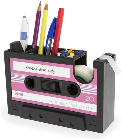 Retro Cassette Tape Dispenser Stationery Holder