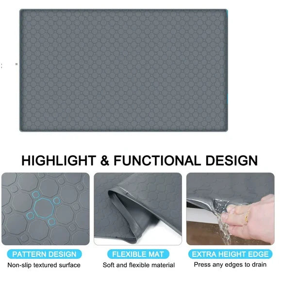 FlexTray - Silicone Mat with Raised Edge