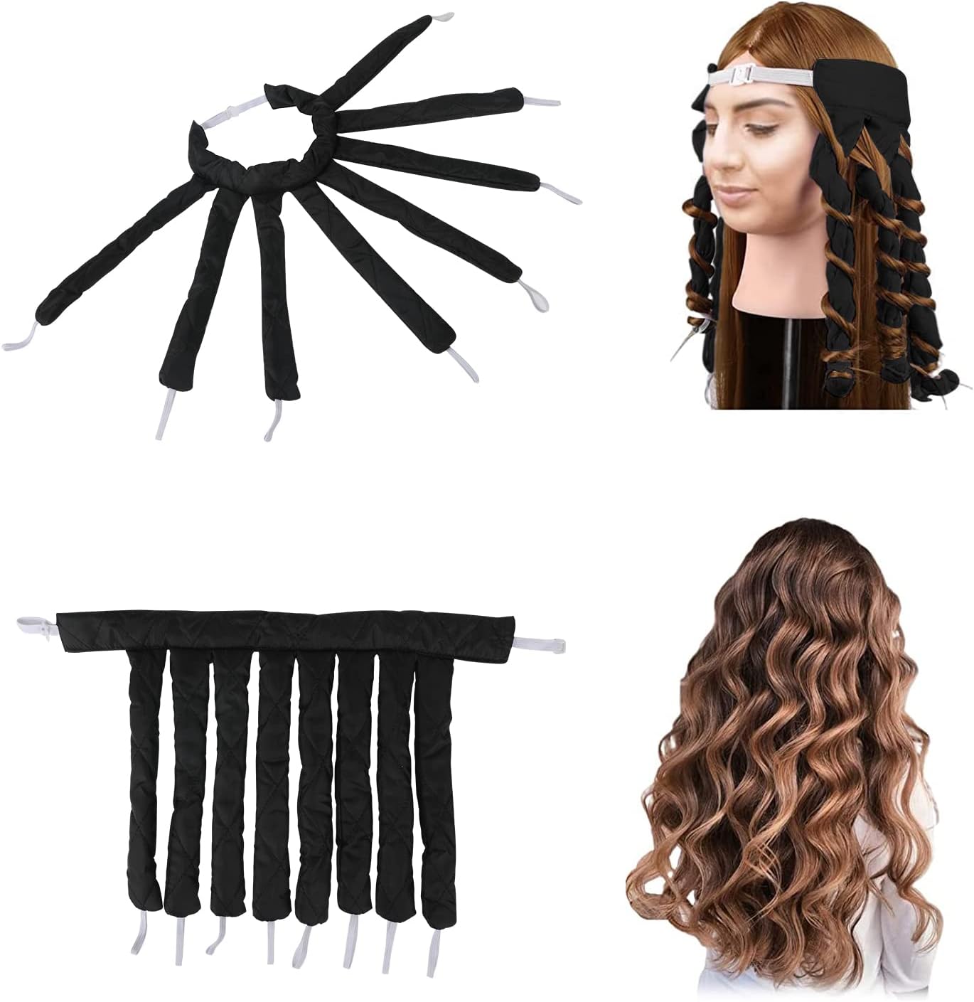 8 Claw Heatless Curls Band