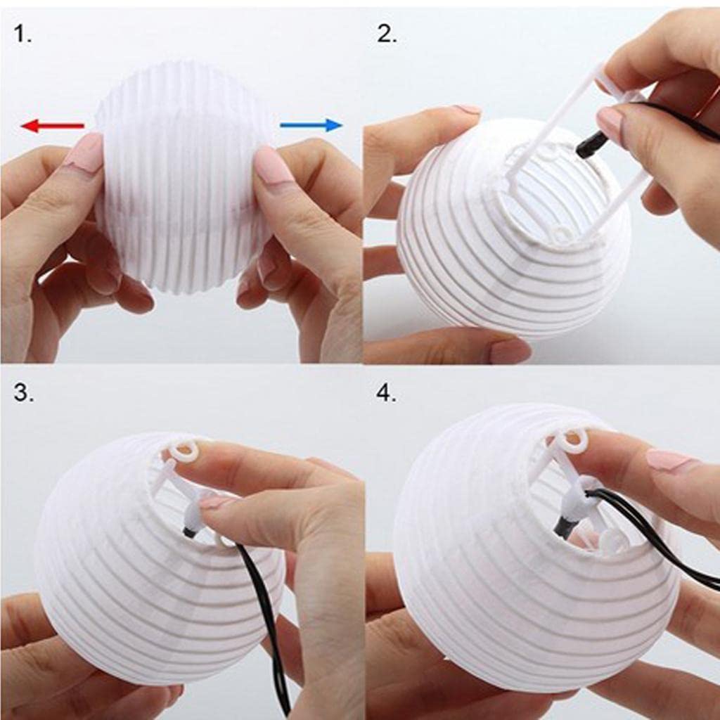 Solar Chinese Lantern String Lights - 5m