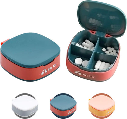 4 Compartment Silicone Pill Box