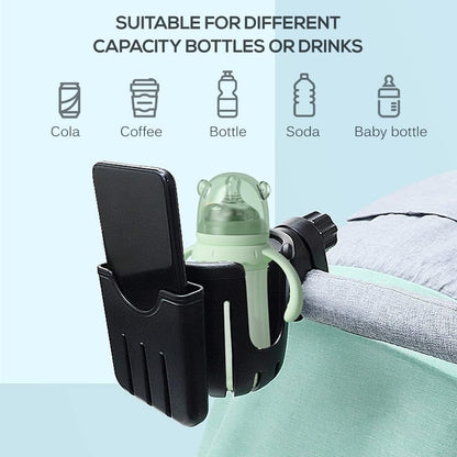 Cup Holder with Phone Holder for Bikes/Prams