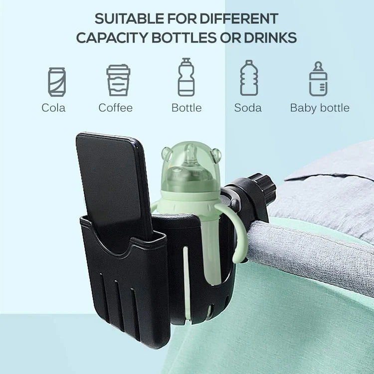 Cup Holder with Phone Holder for Bikes/Prams