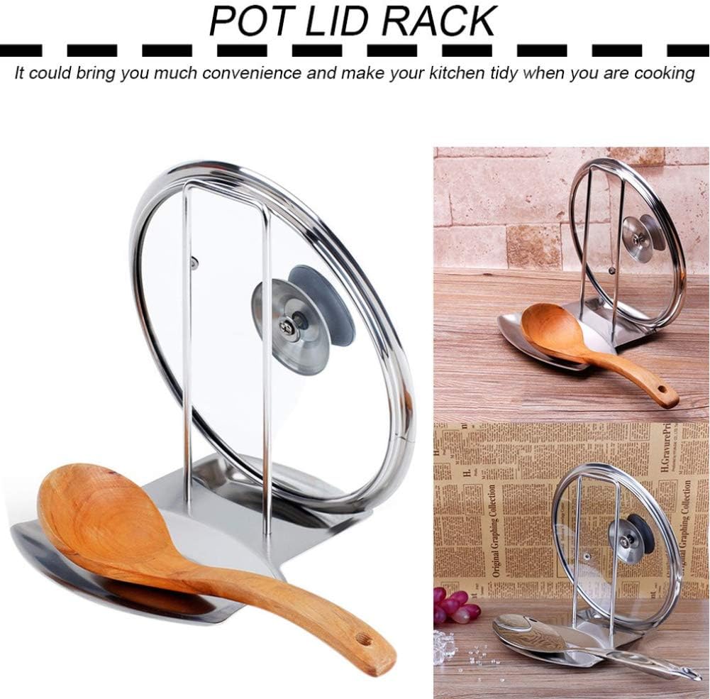 Stainless Steel Lid and Spoon Rest