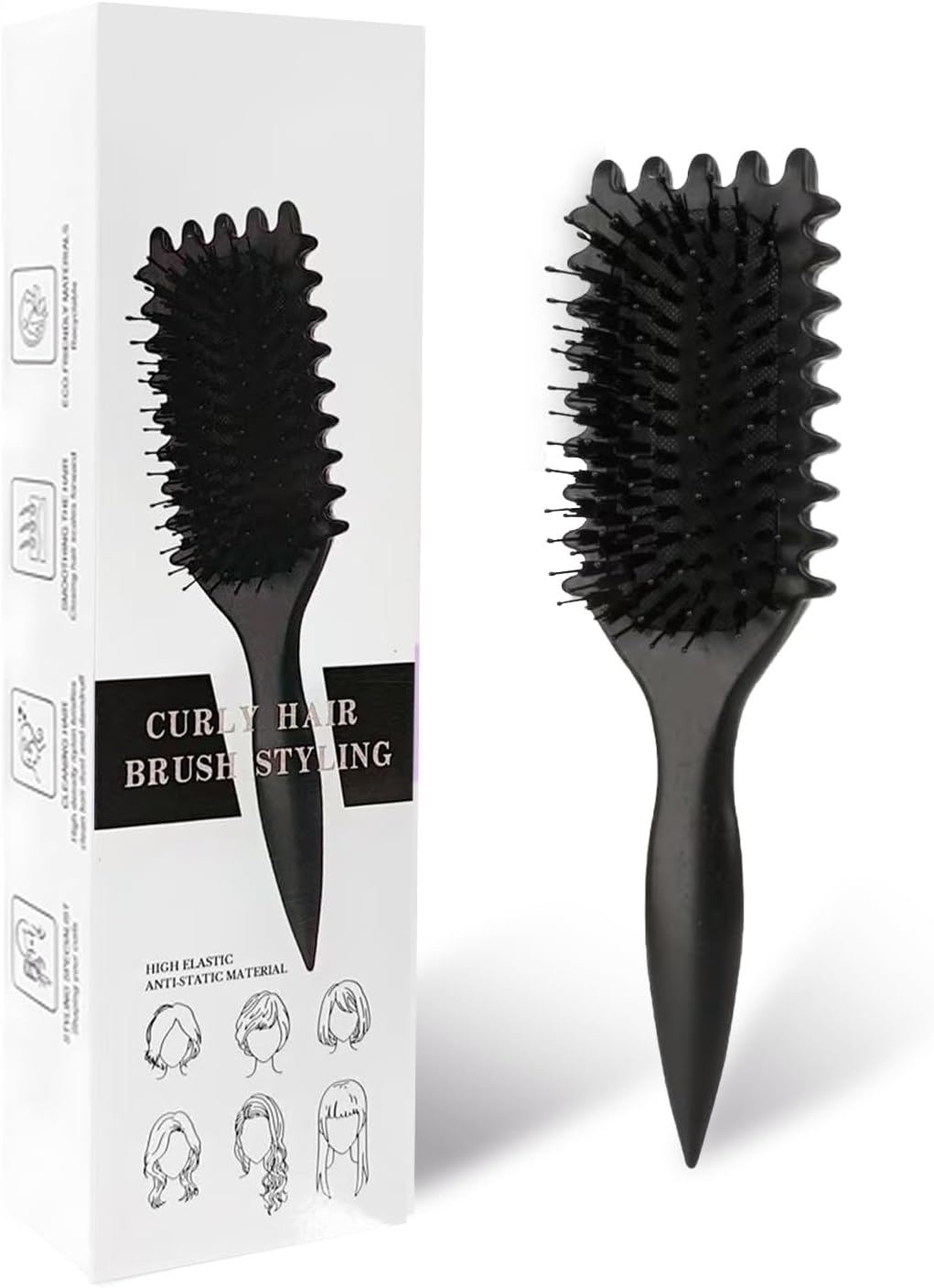 Luxury Curl Styling Brush – Detangling Styling Tool