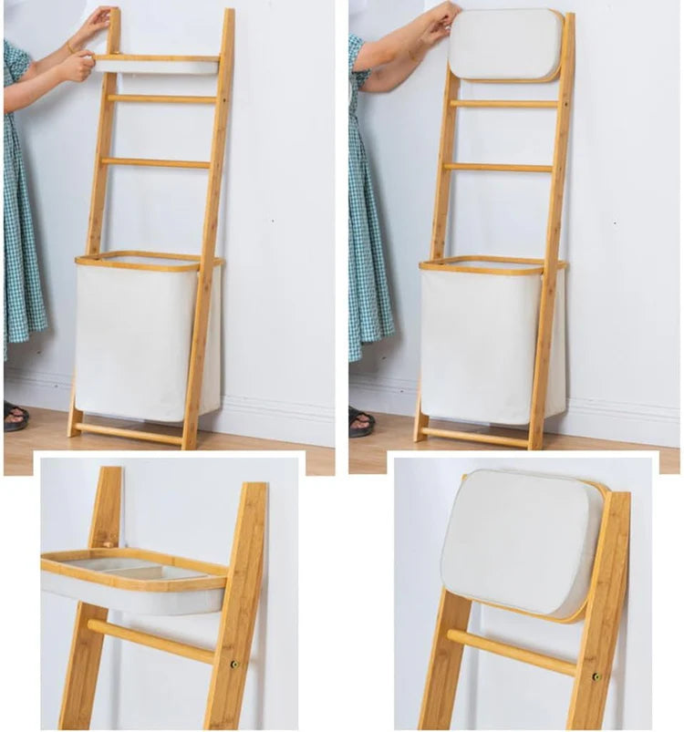 Japanese Bamboo Ladder Laundry Rack