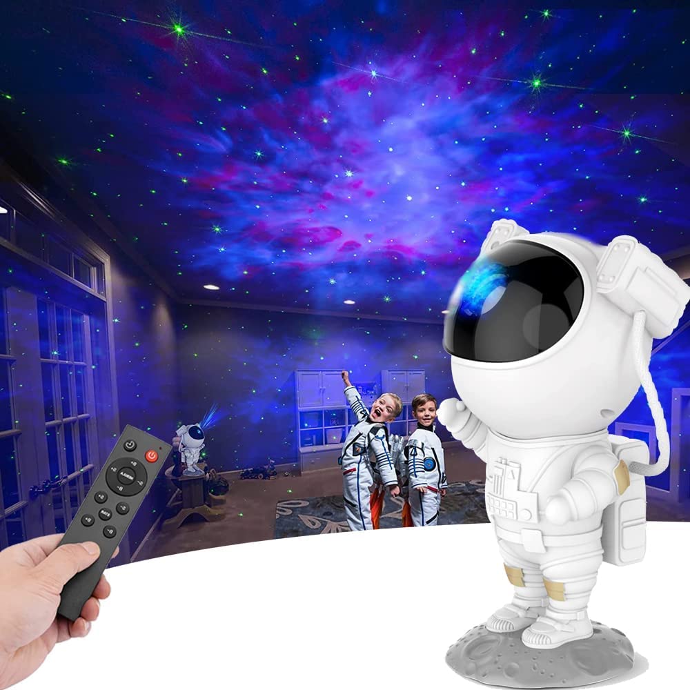 Astronaut Galaxy Projector with Backup Battery | Night Light