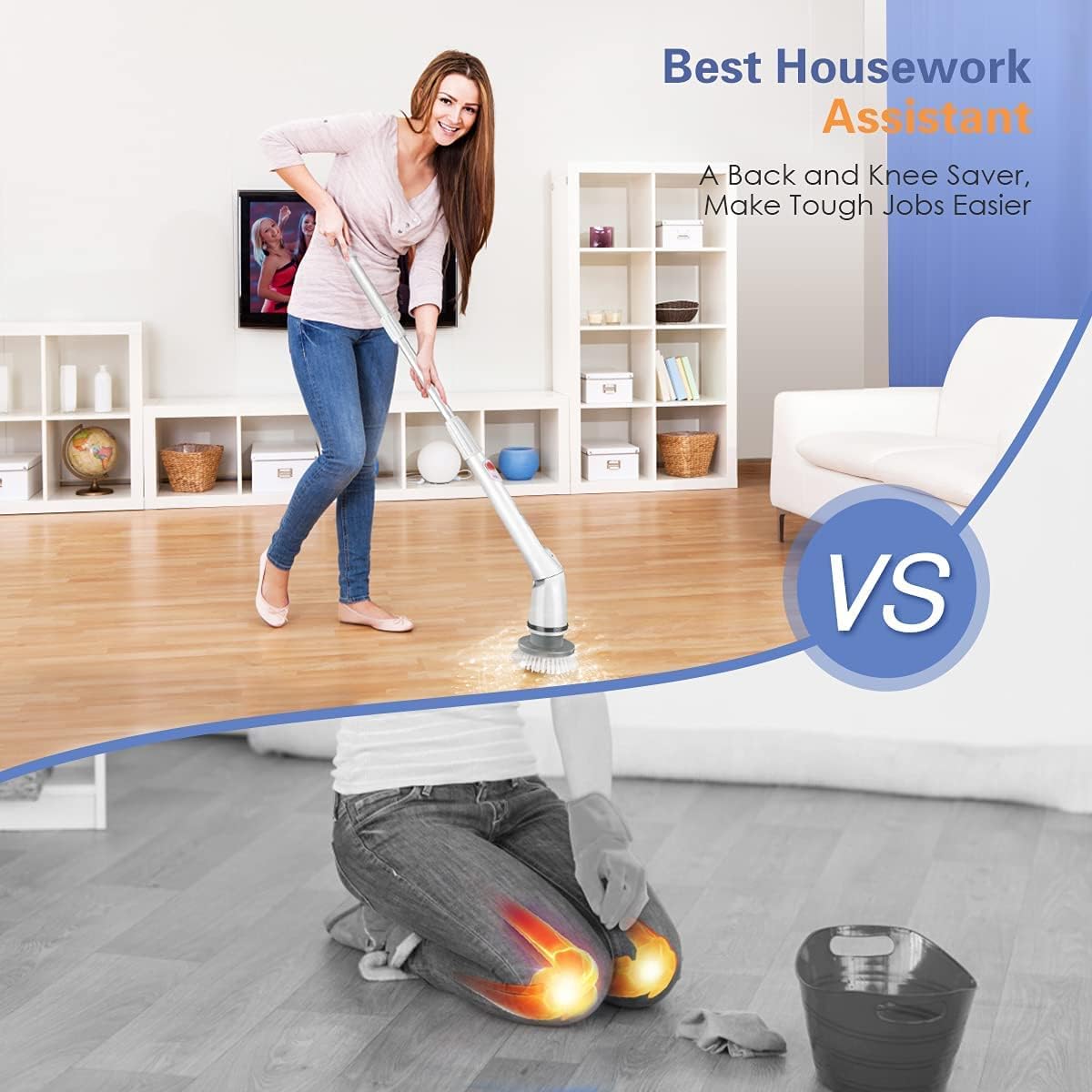 Cordless Electric Spin Scrubber