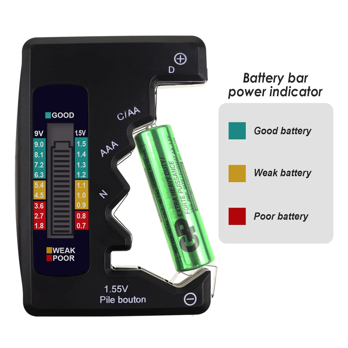 PowerCheck Digital Universal Battery Tester