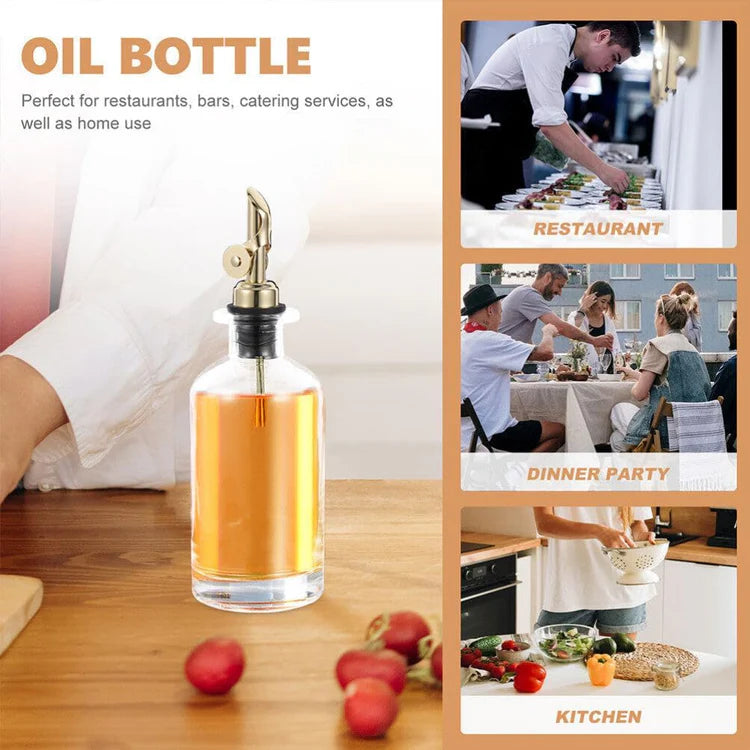 2pcs Glass Oil and Vinegar Dispensers
