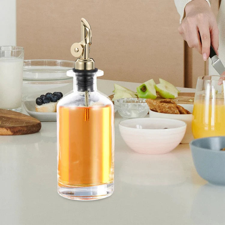 2pcs Glass Oil and Vinegar Dispensers