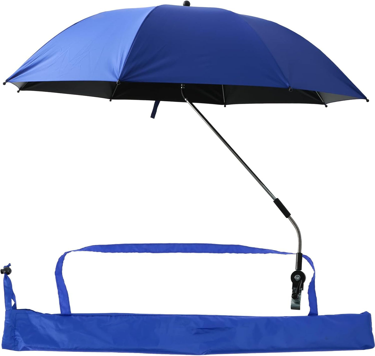 Beach Umbrella with 360° Adjustable Clamp