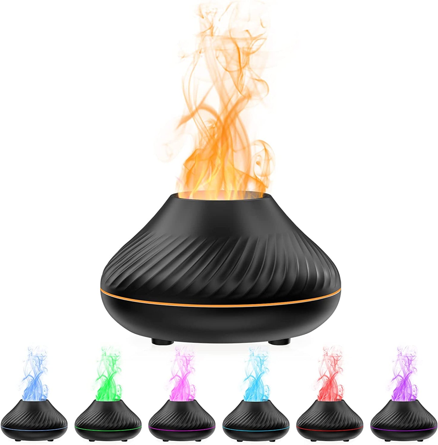 Flame Effect Air Humidifier 7 Colors Changing LED