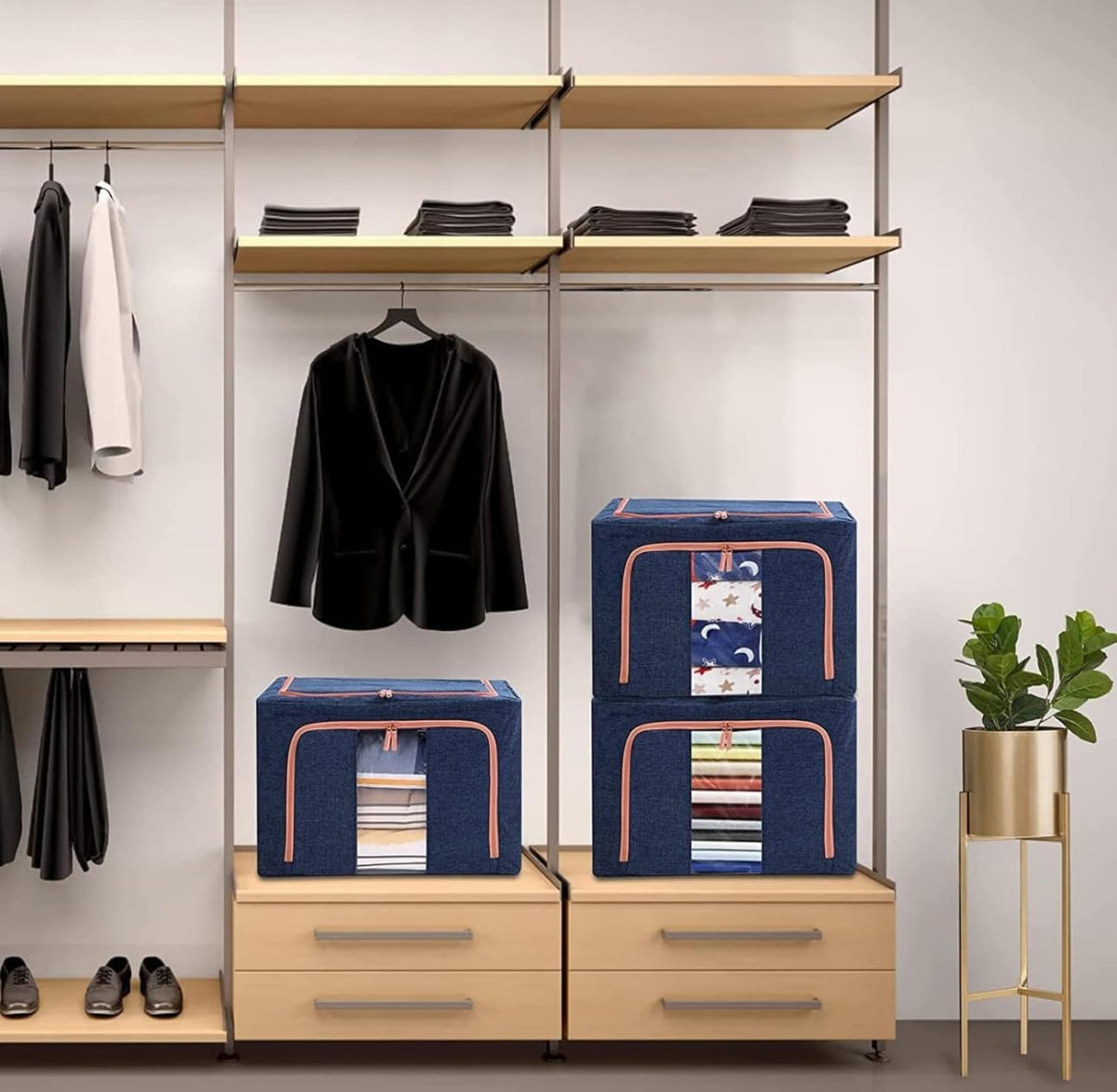 64l Foldable Clothes Storage Box