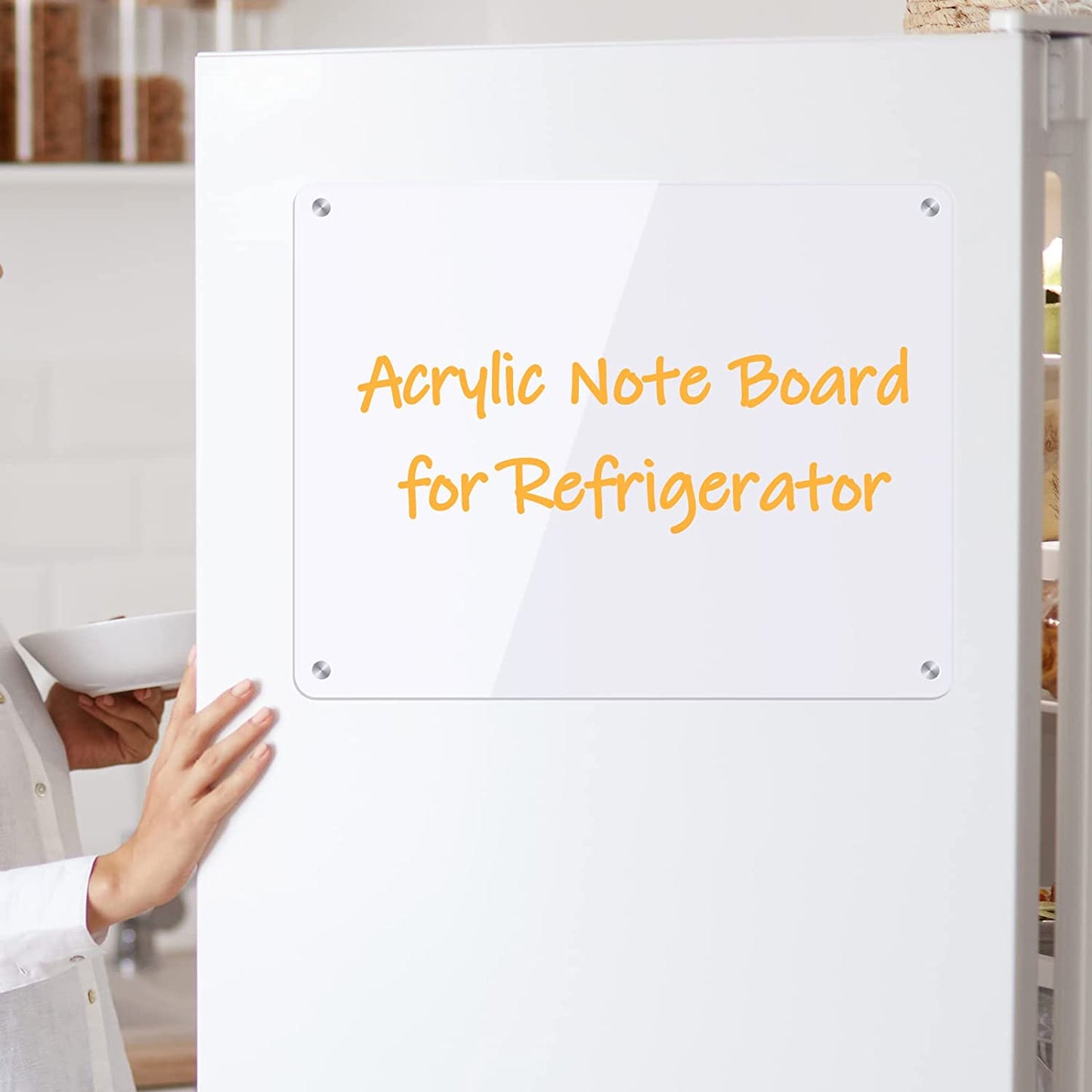 Magnetic Acrylic Note Board for Refrigerator