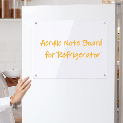 Magnetic Acrylic Note Board for Refrigerator