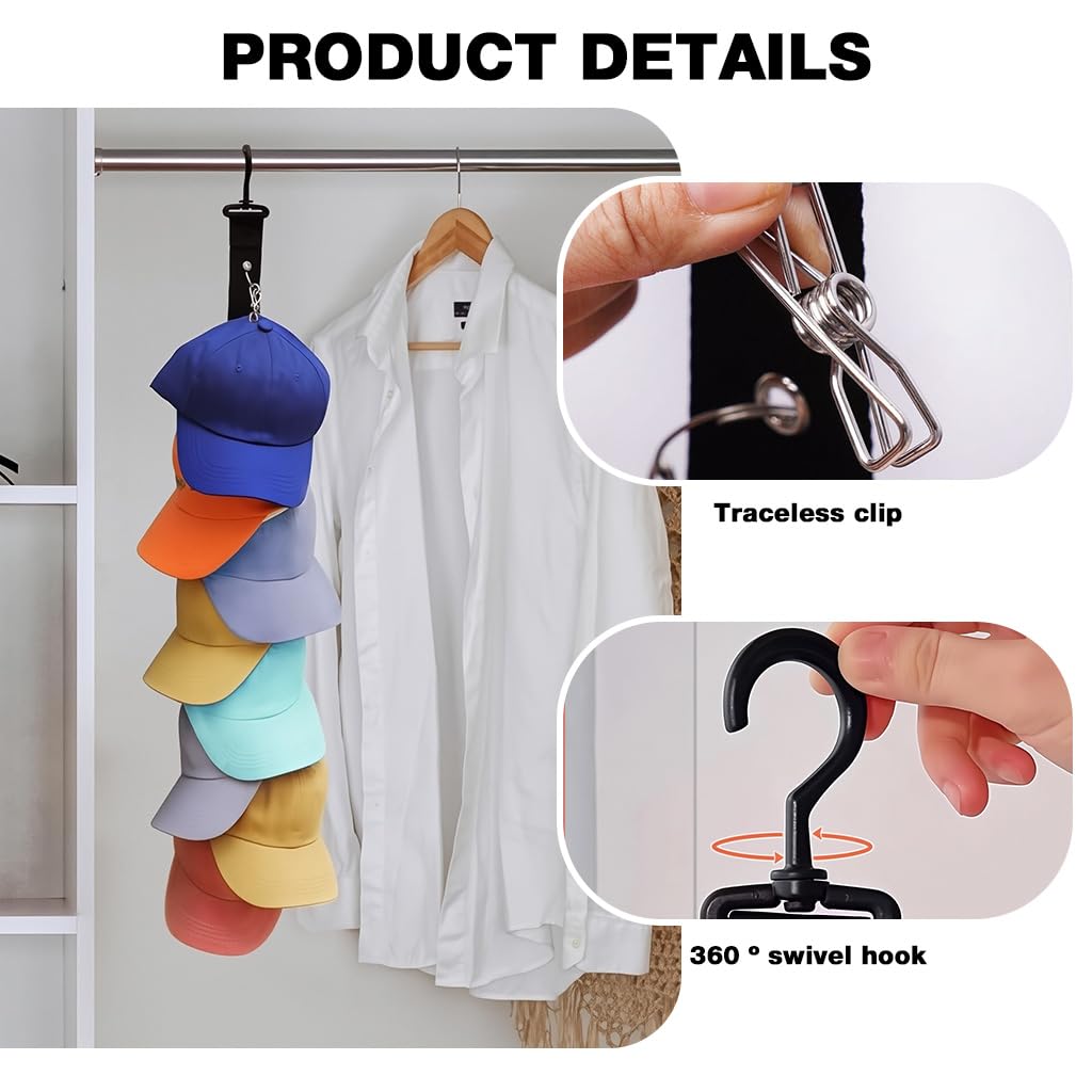 Multiple Hat Storage Clip Belt