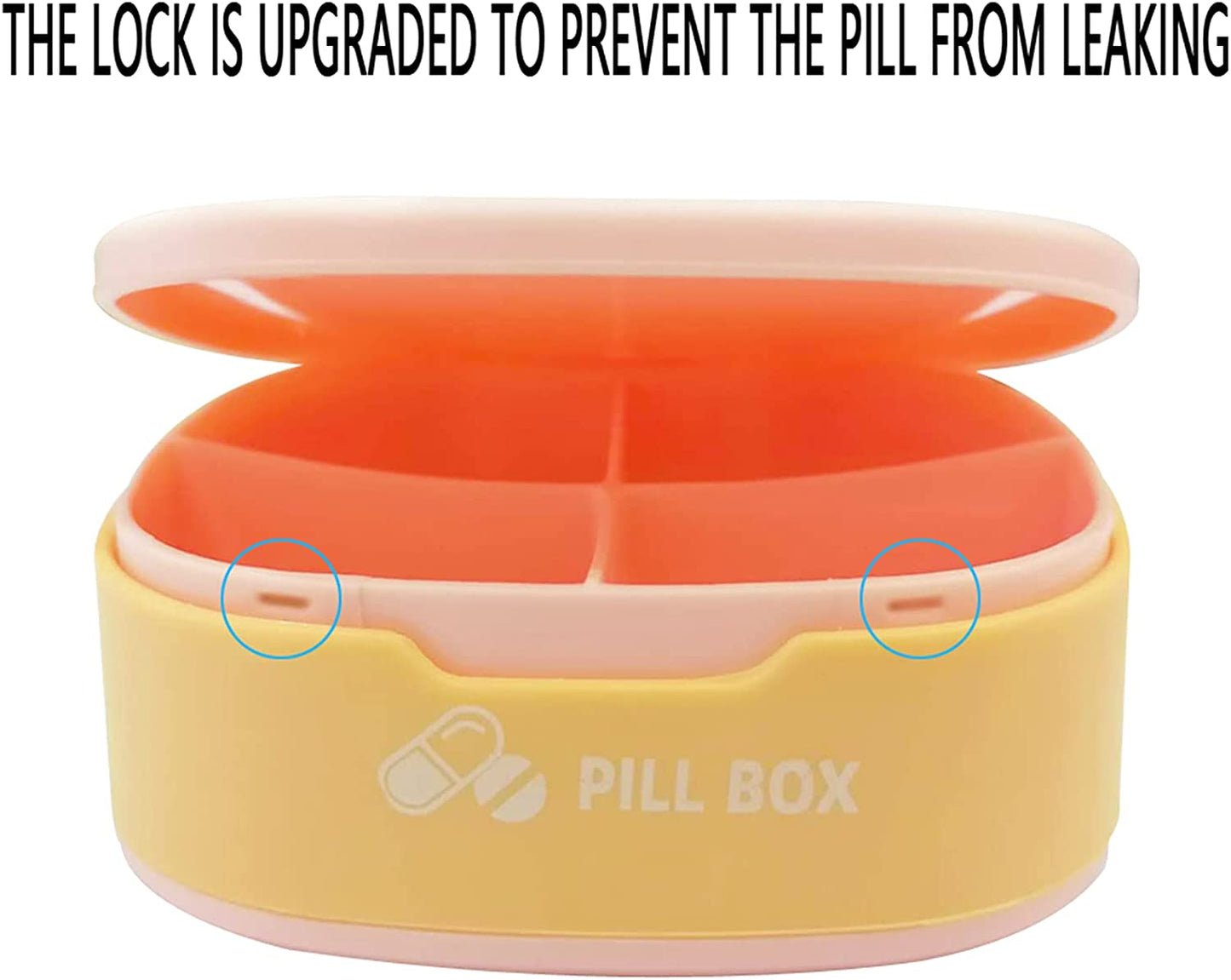 4 Compartment Silicone Pill Box