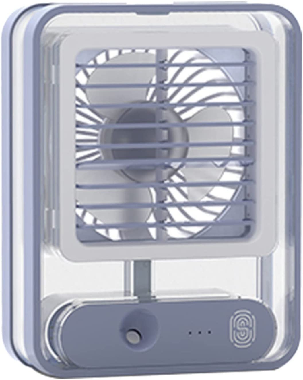 Portable Battery Fan with Mist Spray and LED Night Light