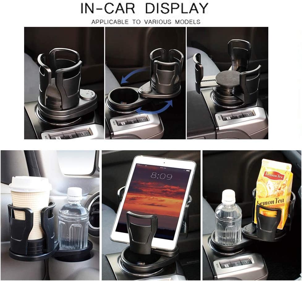 2 in 1 Rotating Car Cup Holder Expander