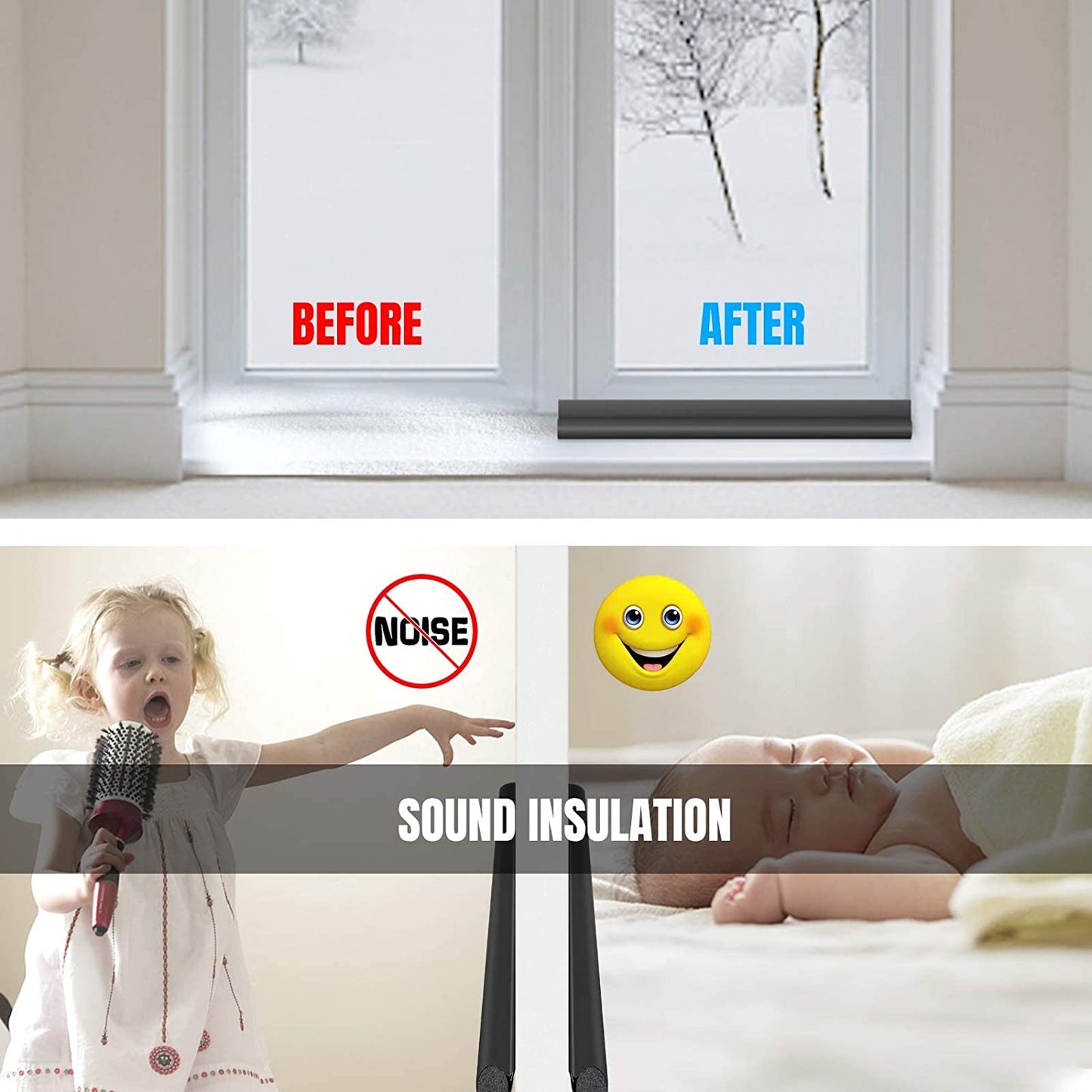 Noice Reduction Sound Proof Door Draft Blocker