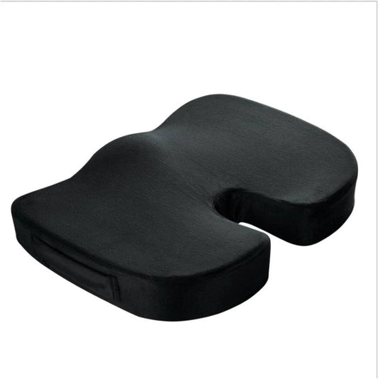 Ergonomic Memory Foam Seat Cushion Lumbar Support Pillow Combo