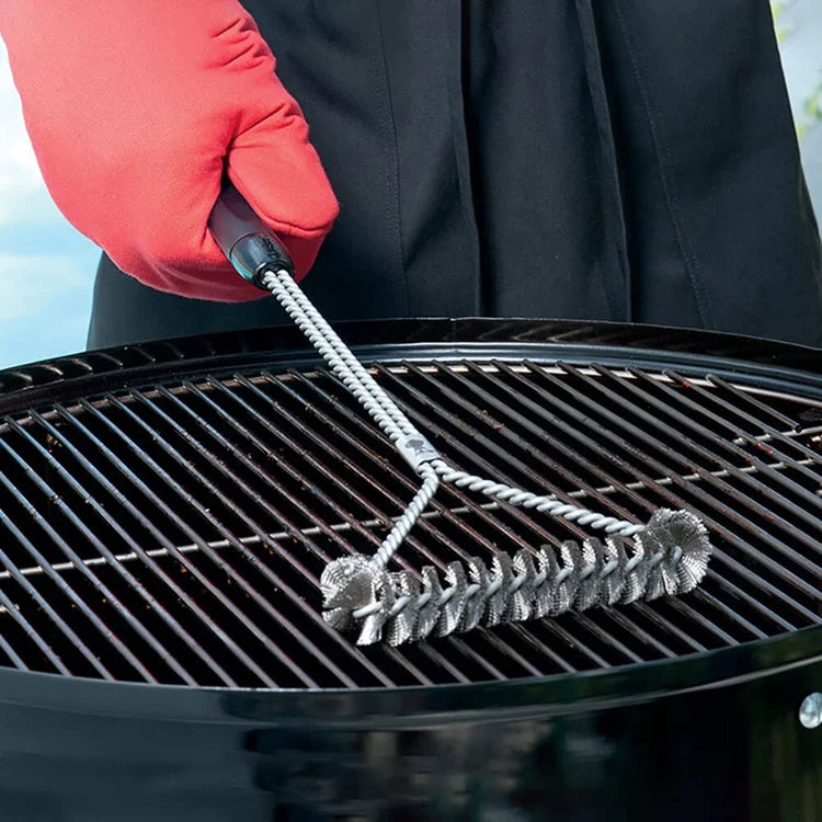 Stainless Steel Wire Bristles Grill Cleaning Brush