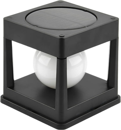 Solar LED Cube Light Post