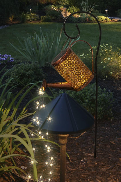 Solar Watering Can with LED Lights