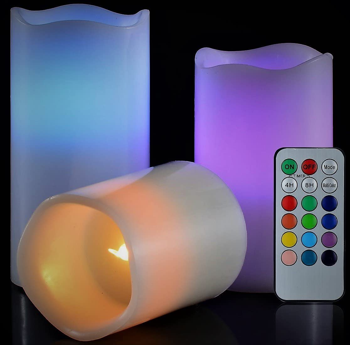 3 Pack Led Candles Lights with Remote